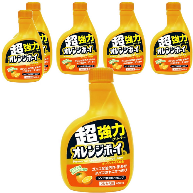 第一石鹼 柑橘男孩萬用清潔噴霧 補充罐, 400ml, 6瓶