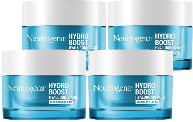 Neutrogena 台灣公司貨 水活保濕無香特潤凝霜, 50g, 4罐