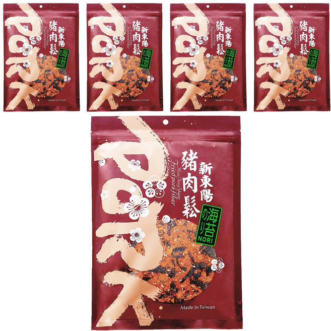 新東陽 海苔豬肉鬆隨手包, 250g, 5包