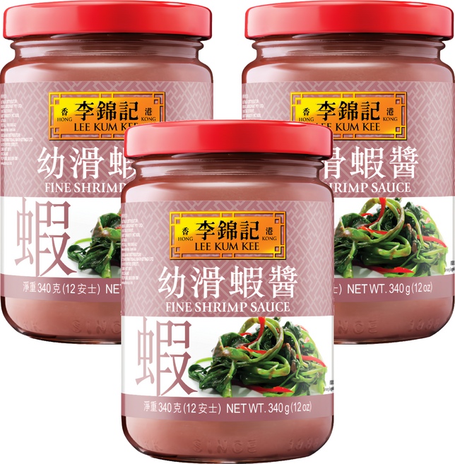 李錦記 幼滑蝦醬, 340g, 3罐