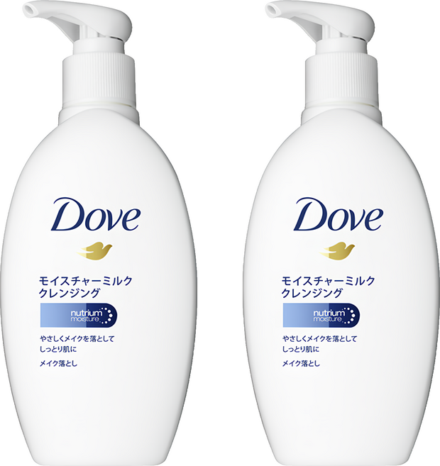 Dove 多芬 潤澤卸妝乳 高度保濕精華液 溫和乳液質地 卸妝後鎖水保濕不乾澀 溫和輕鬆去除彩妝, 195ml, 2瓶