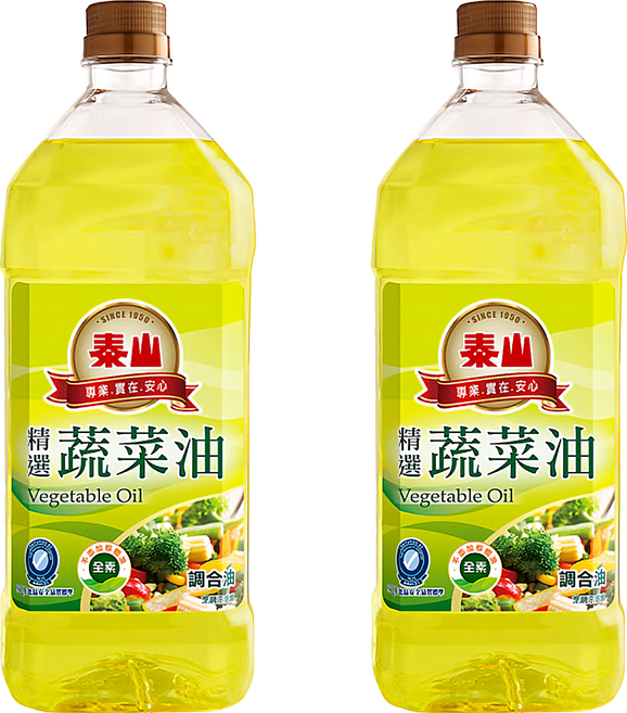 TAISUN 泰山 精選蔬菜油, 1.5L, 2瓶