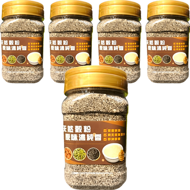 品鮮生活 研磨黑芝麻杏仁粉, 380g, 5罐