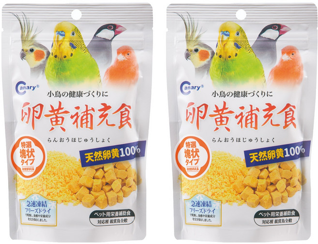 Canary 天惠鳥用冷凍乾燥 b-s879, 蛋黃丁, 40g, 2入