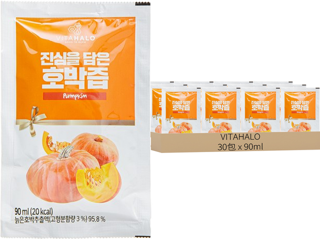 VITAHALO 南瓜汁, 90ml, 30包