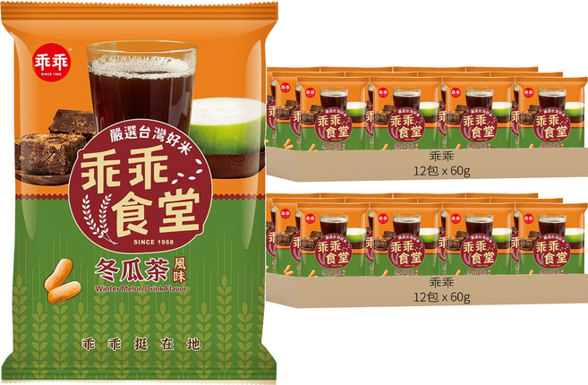 乖乖 乖乖食堂米果 冬瓜茶風味, 24包, 60g