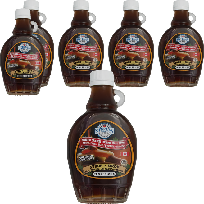 STEEVES MAPLES 加拿大楓糖漿, 250ml, 6瓶