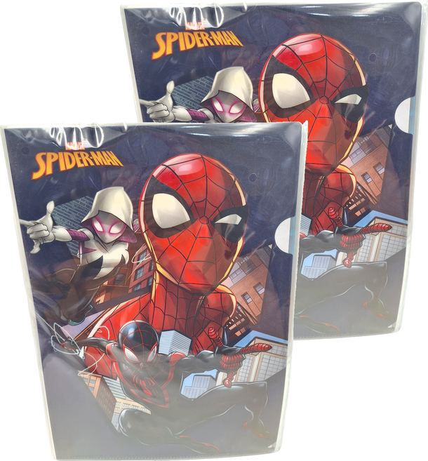 MARVEL 漫威 SPIDER-MAN 蜘蛛人 強力L型夾 MPF39-1 6入, 大臉深藍色, 2組