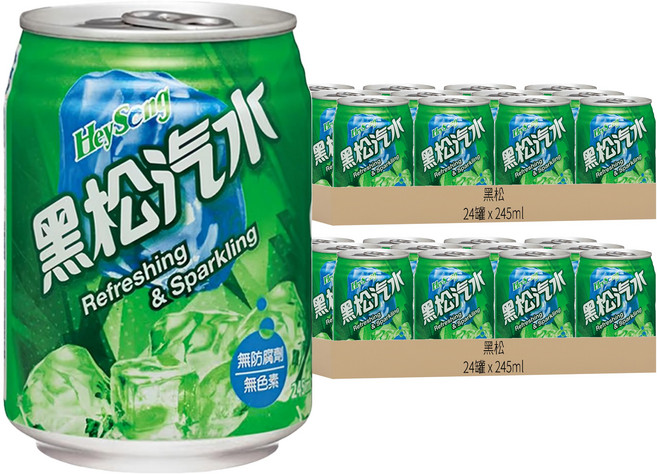 黑松 汽水, 245ml, 48罐