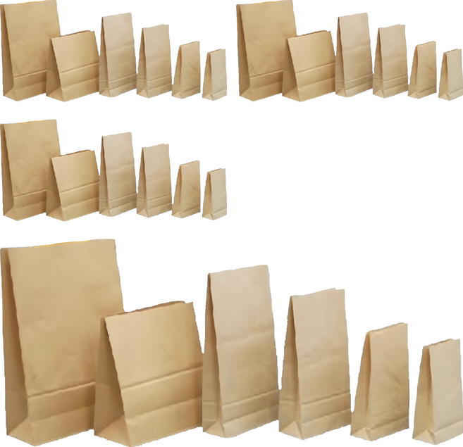 CASBER 科百承印 素簡無印牛皮平口抱袋 20個, 牛皮紙棕色, 4組