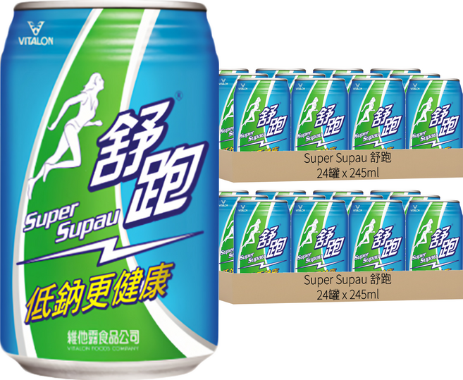 Super Supau 舒跑 運動飲料, 245ml, 48罐