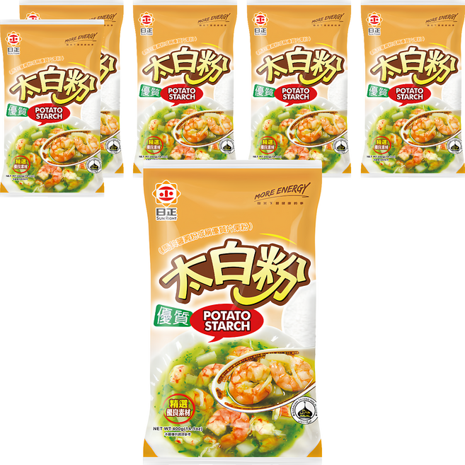 日正食品 優質太白粉, 400g, 6包