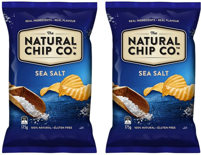 NATURAL CHIP CO. 波浪厚片洋芋片 海鹽口味, 175g, 2包