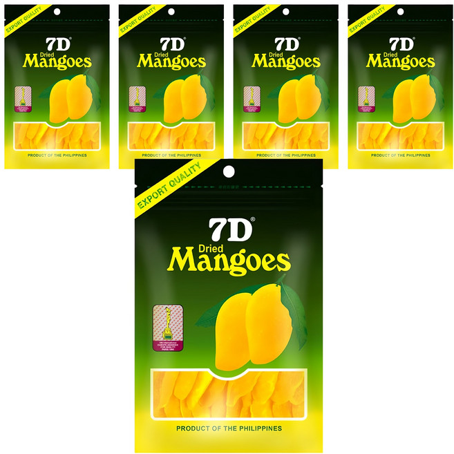 7D Mangoes 宿霧芒果乾, 70g, 5包