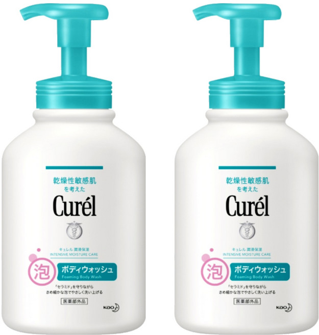 Curel 珂潤 低敏潤浸保濕沐浴慕絲, 480ml, 2瓶
