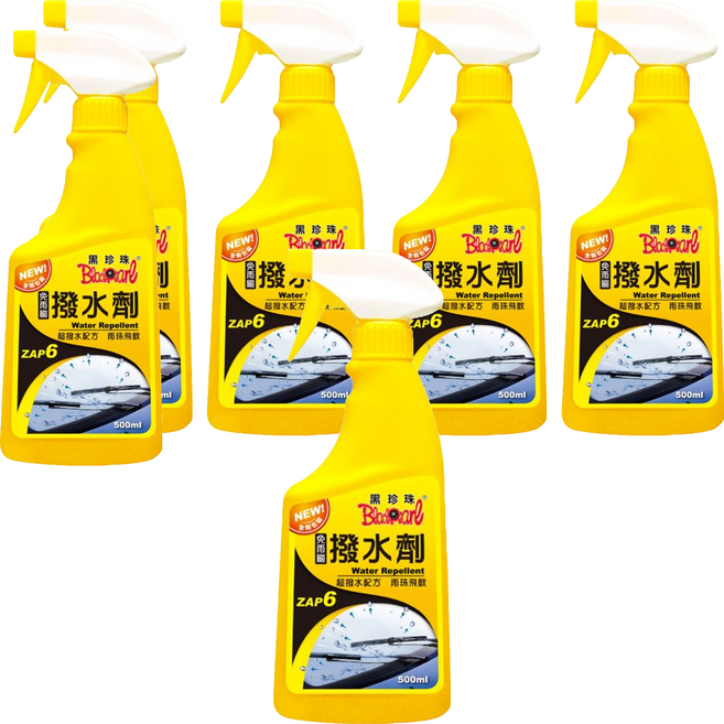 BlackPearl 黑珍珠 玻璃撥水劑, 500ml, 6入