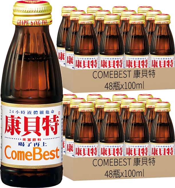 COMEBEST 康貝特 來富飲料, 100ml, 96瓶