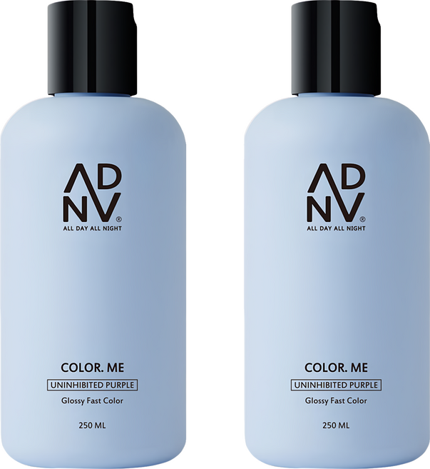 A.D.A.N 全時呵護 補色洗髮精/彩染補色劑 不羈紫, 250ml, 2瓶