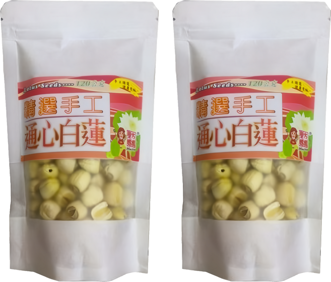 譽方媽媽 精選手工通心白蓮, 120g, 2包