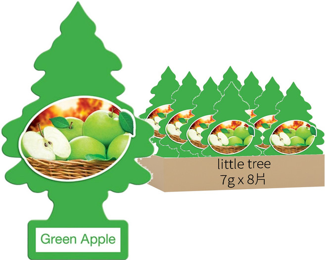 Little Trees 小樹香片 香氛卡, 7g, 8片, 青蘋果