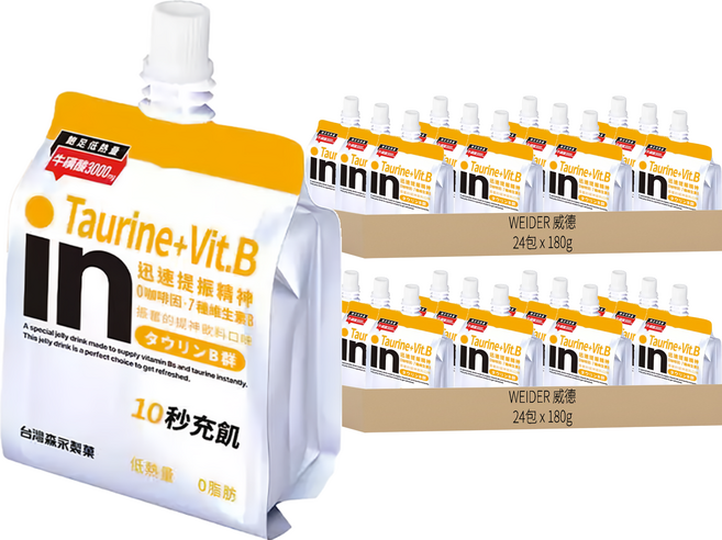 WEIDER 威德 in果凍 提神口味, 180g, 48包