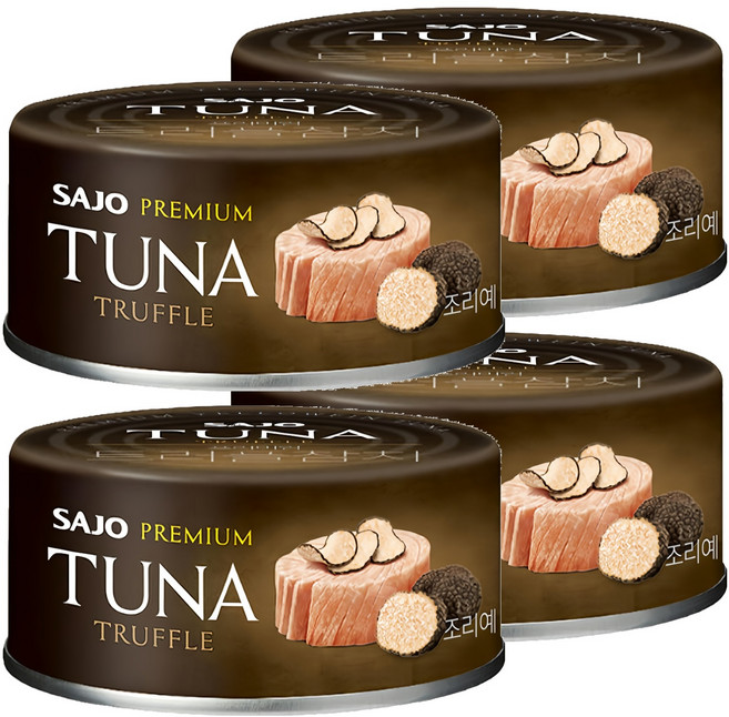SAJO 黃鰭鮪魚罐 松露口味, 4罐, 100g