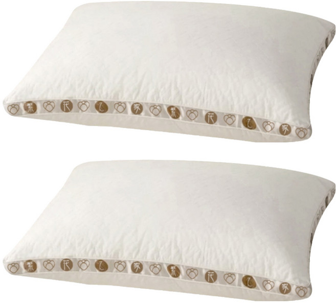 Home of flowers 繁花之家 大豆纖維舒彈抗菌枕, 2個, 白色