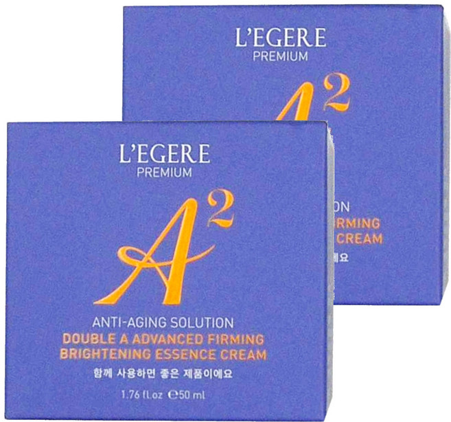 L'EGERE 極致雙A緊緻提亮精華霜, 50ml, 2罐