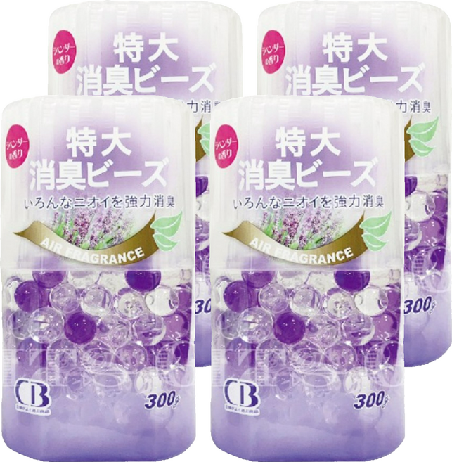 CB 康蓓 特大型消臭珠 薰衣草香, 300g, 4罐