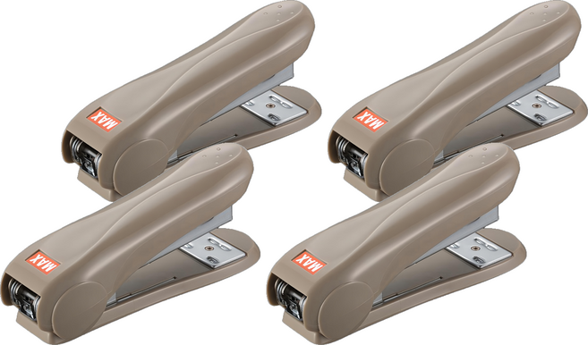 MAX 美克司 新型釘書機 HD-50R, 米色, 4個