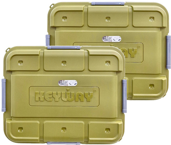 KEYWAY 聯府 SUV多功能滑輪掀蓋整理箱 90L, 綠色, 2組