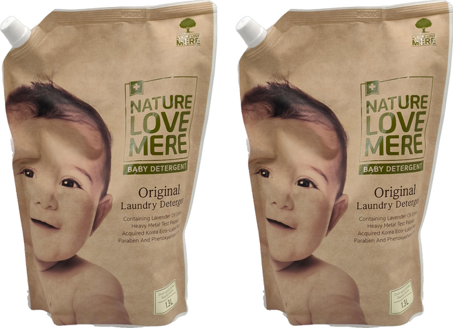 NATURE LOVE MERE 林貝兒低敏洗衣精, 1.3L, 2包