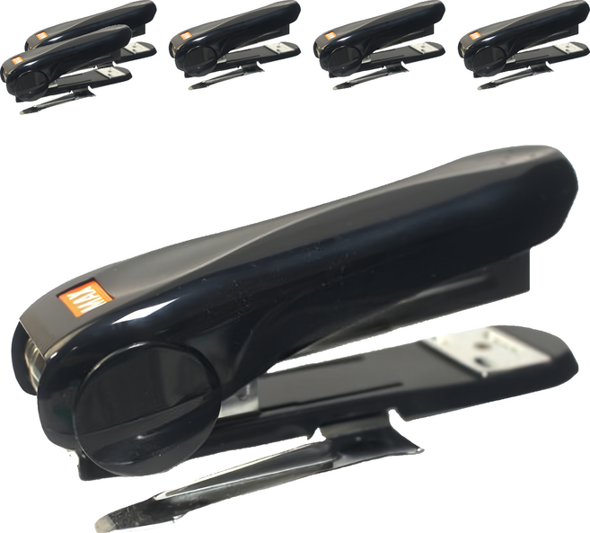 MAX 美克司 釘書機 帶除針器 HD-50R-BK, 黑色, 6個