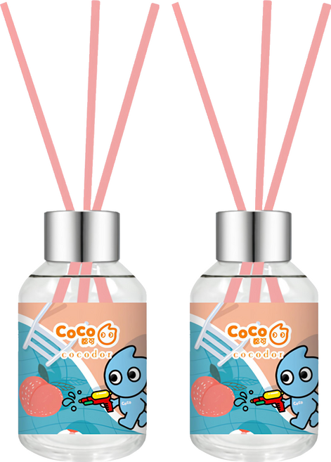 COCODOR 珂珂朵爾 CoCo TEA系列擴香瓶, 蜜桃, 100ml, 2瓶