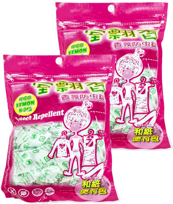 室翲香 香氛防蟲錠 和紙便利包 檸檬, 300g, 2個
