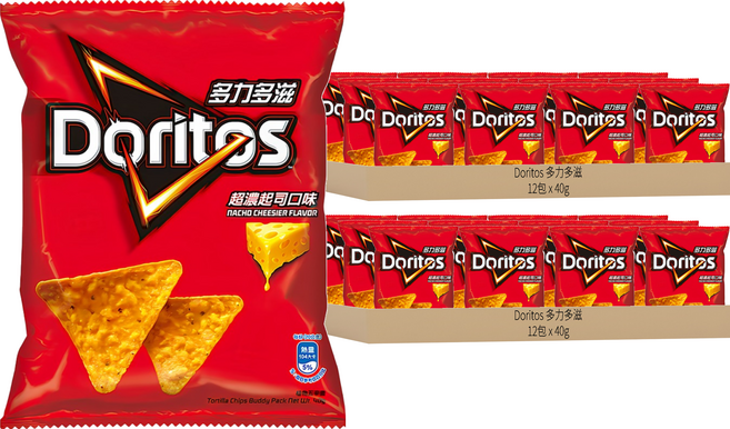 Doritos 多力多滋 玉米片 超濃起司, 40g, 24包