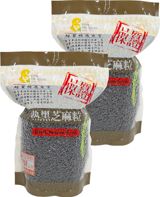 超賀 熟黑芝麻粒, 250g, 2包