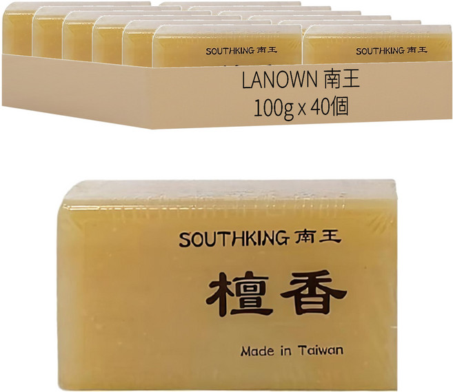 LANOWN 南王 沐浴皂 檀香, 40個, 100g