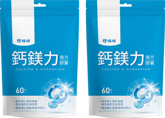 橙姑娘 鈣鎂力, 2包, 60顆