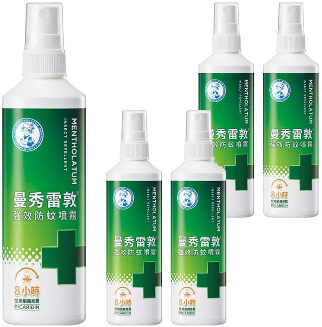 MENTHOLATUM 曼秀雷敦 強效防蚊噴霧, 60ml, 5瓶