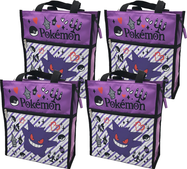 PoKeMoN 寶可夢 直式補習袋, 耿鬼 紫色, 4個