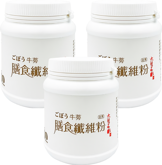 臺南將軍區農會 牛蒡膳食纖維粉, 1入, 3罐, 250g