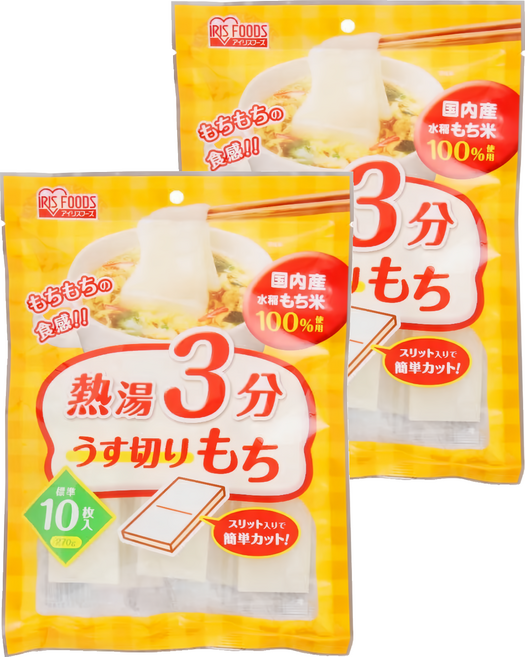 IRIS FOODS 3分鐘薄切麻糬, 270g, 2包