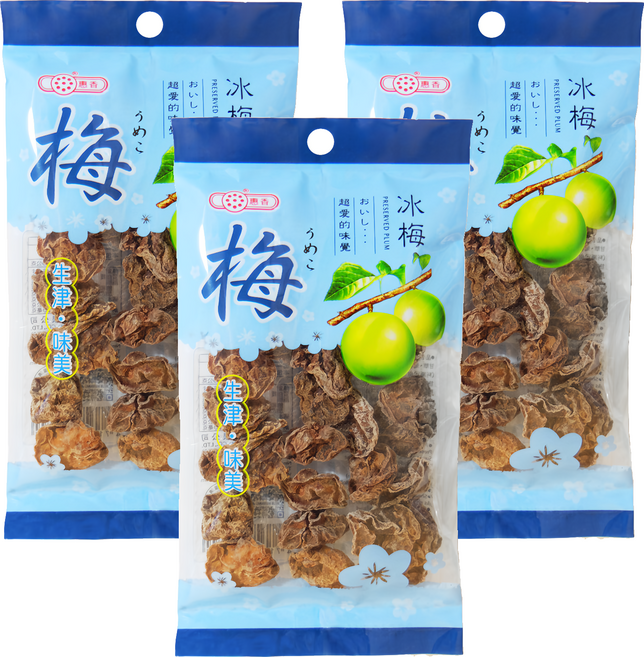 惠香 冰梅, 40g, 3包