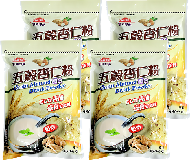 旭信 五穀杏仁粉, 450g, 4包