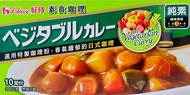 House 好侍 純素素食咖哩, 200g, 1盒