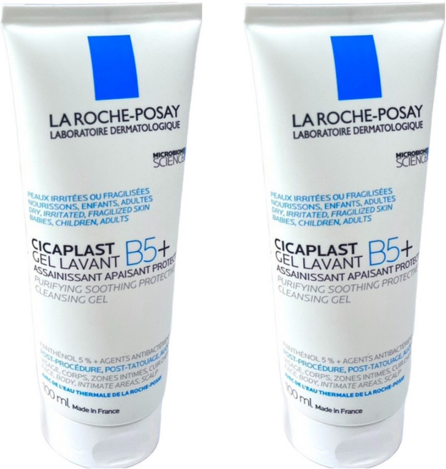 LA ROCHE POSAY 理膚寶水 台灣公司貨 B5全面修復保濕清潔露, 100ml, 2條