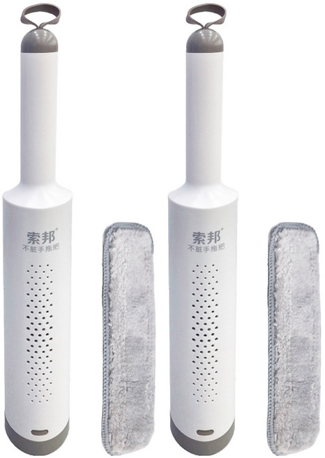索邦 免手洗迷你桌面懶人拖把 NB2502A 兩色隨機 258g, 2個