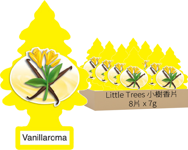 Little Trees 小樹香片 香氛卡, 香草冰淇淋, 7g, 8片