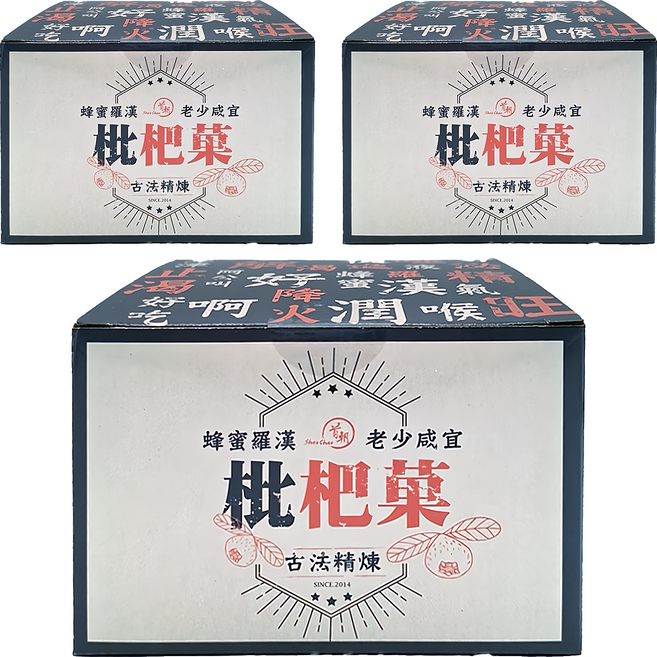 首朝 枇杷菓, 390g, 3盒
